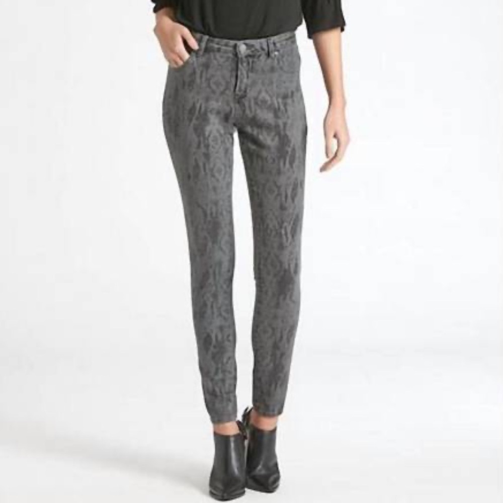 Dear John Gray Patterned Skinny Jeans